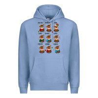 Colony Blue christmas reindeers Premium Hoodie - MaliasSmallBusiness