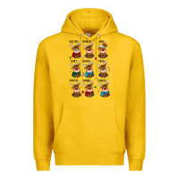 Lemon christmas reindeers Premium Hoodie - MaliasSmallBusiness