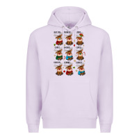 Lilac christmas reindeers Premium Hoodie - MaliasSmallBusiness