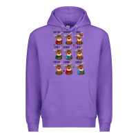 Purple christmas reindeers Premium Hoodie - MaliasSmallBusiness