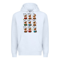 White christmas reindeers Premium Hoodie - MaliasSmallBusiness
