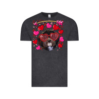 Vintage Black valentine's day havanese dog Vintage Tee - RanaPortraitStore