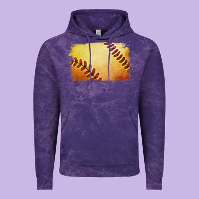 Vintage Hoodie softball brushstroke