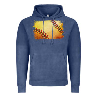 Vintage Denim softball brushstroke Vintage Hoodie - RanaPortraitStore