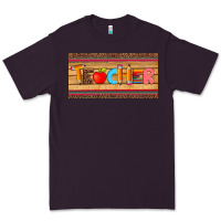Plum teacher pen apple license plate template Premium Tee - Artiststas
