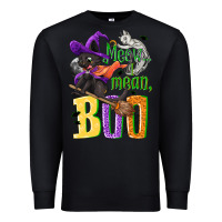 Black Meow i mean, boo Halloween Premium Sweatshirt - NancyCooperArtShop