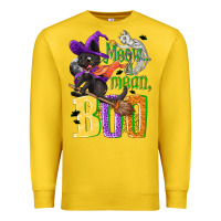 Lemon Meow i mean, boo Halloween Premium Sweatshirt - NancyCooperArtShop
