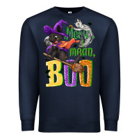 Navy Meow i mean, boo Halloween Premium Sweatshirt - NancyCooperArtShop