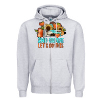 Heather Grey 2nd grade let s do this Zipper Hoodie - JahusDesignShop