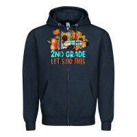 Navy 2nd grade let s do this Zipper Hoodie - JahusDesignShop