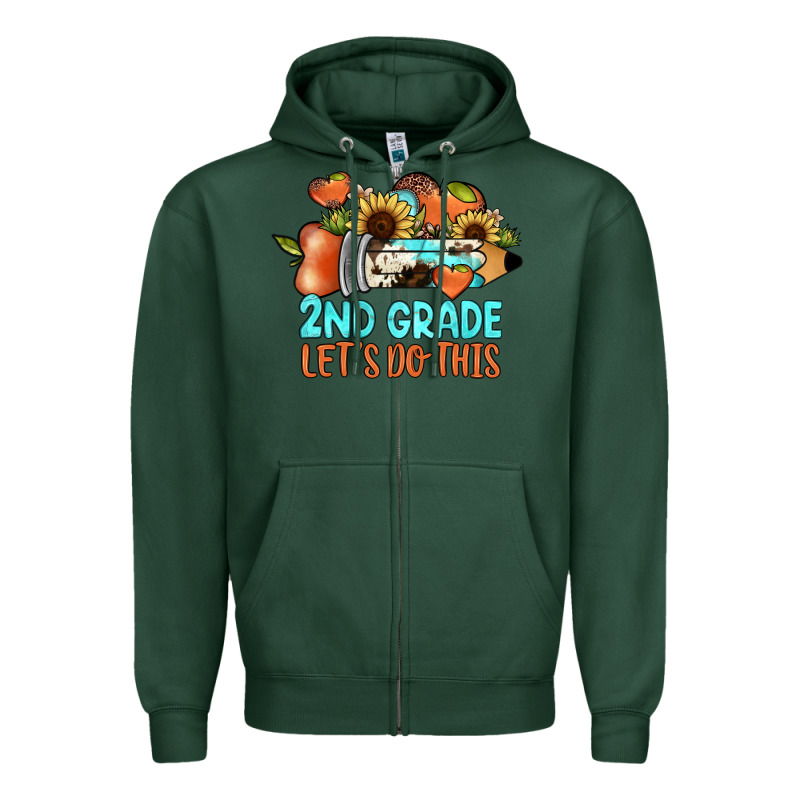 2nd Grade Let S Do This Zipper Hoodie by JahusDesignShop | Teevron