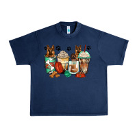 Navy german shepherds coffee cups Urban Heavy Tee - Zillion Design Studio