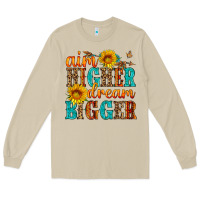 Mushroom aim higher dream bigger Long Sleeve Tee - HRA Design Shop