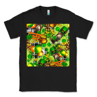 Black St. Patrick's Donkey With Shamrock Seamless Classic Tee - FaDigitalArtStudio