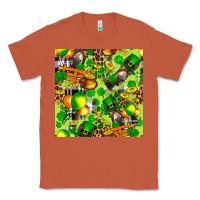 Copper St. Patrick's Donkey With Shamrock Seamless Classic Tee - FaDigitalArtStudio