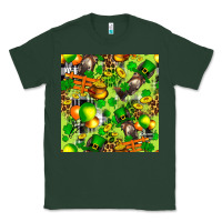 Sports Green St. Patrick's Donkey With Shamrock Seamless Classic Tee - FaDigitalArtStudio