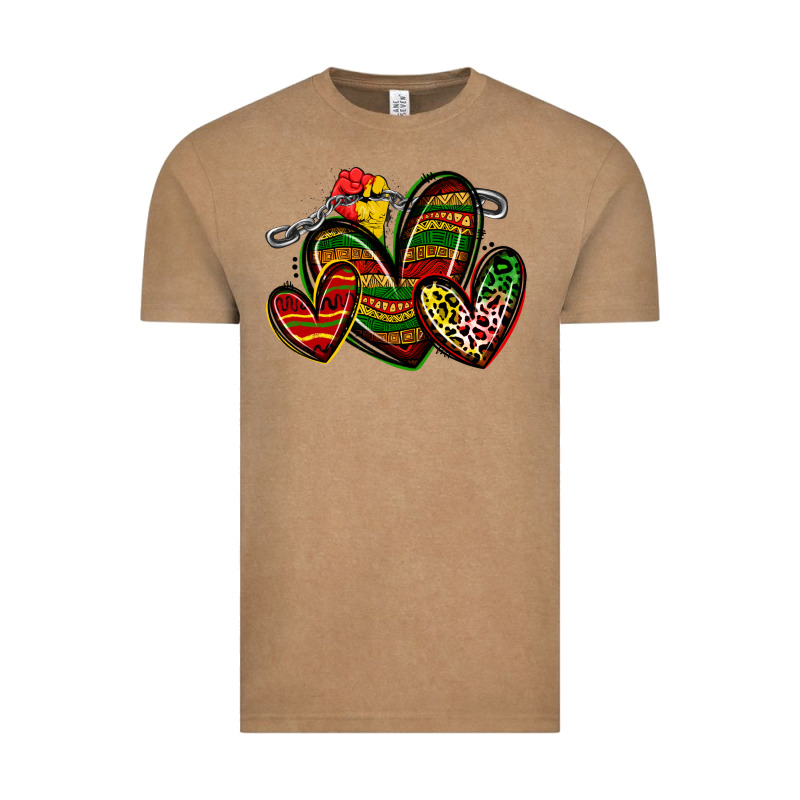 Juneteenth Hearts Vintage Tee by Zillion Design Studio | Teevron