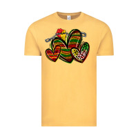 Vintage Mustard juneteenth hearts Vintage Tee - Zillion Design Studio
