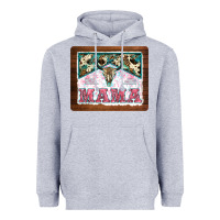 Heather Grey western bull skull mama mousepad Heavyweight Hoodie - BarkalooDesign