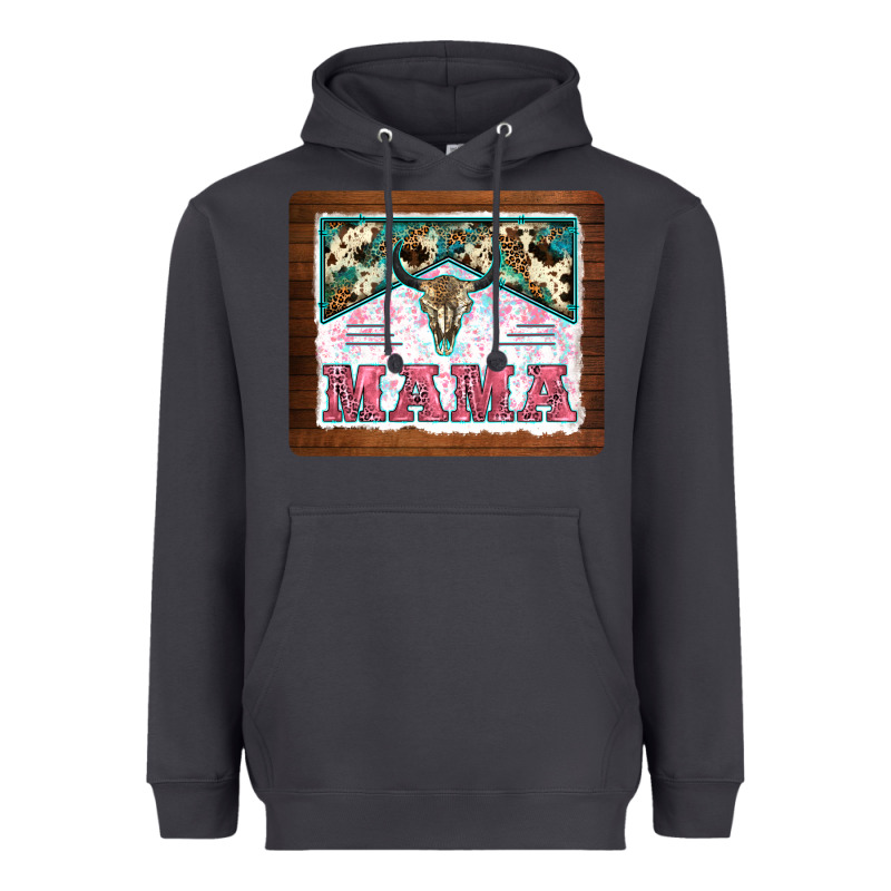 Western Bull Skull Mama Mousepad Heavyweight Hoodie by BarkalooDesign | Teevron