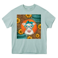 Arona charolais cow Heavy Core Tee - LillyAllenDesigns