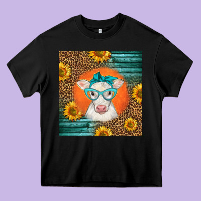 Charolais Cow Heavy Core Tee Designed By Lillyallendesigns