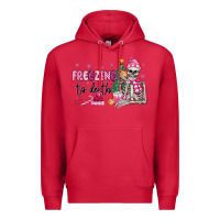 Cardinal freezing to death skeleton Premium Hoodie - MaliasSmallBusiness