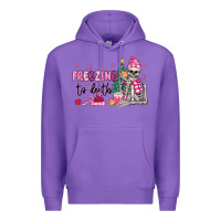 Purple freezing to death skeleton Premium Hoodie - MaliasSmallBusiness