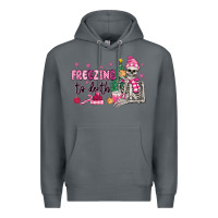 Rock freezing to death skeleton Premium Hoodie - MaliasSmallBusiness