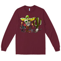Burgundy cinco de mayo Long Sleeve Tee - SublimationCraftShop