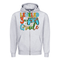 Heather Grey leveled 3rd grade Zipper Hoodie - JahusDesignShop