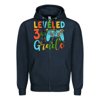 Navy leveled 3rd grade Zipper Hoodie - JahusDesignShop