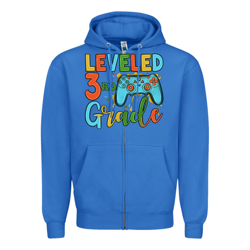 Leveled 3rd Grade Zipper Hoodie by JahusDesignShop | Teevron