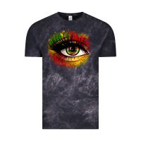 Cloud Black juneteenth eye Vintage Tee - Zillion Design Studio