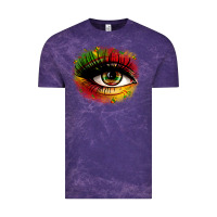 Cloud Purple juneteenth eye Vintage Tee - Zillion Design Studio