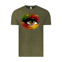 Vintage Olive juneteenth eye Vintage Tee - Zillion Design Studio