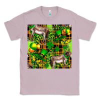 Lilac St. Patrick's Donkey With Leprechaun Hat Seamless Classic Tee - FaDigitalArtStudio