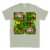 Matcha St. Patrick's Donkey With Leprechaun Hat Seamless Classic Tee - FaDigitalArtStudio
