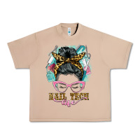 Burro nail tech life messy bun Urban Heavy Tee - BarkalooDesign