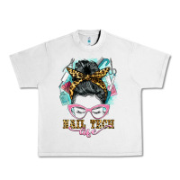 Lunar Rock nail tech life messy bun Urban Heavy Tee - BarkalooDesign