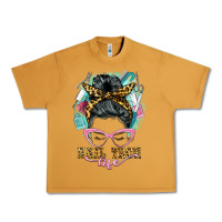 Nail Tech Life Messy Bun Urban Heavy Tee | Teevron