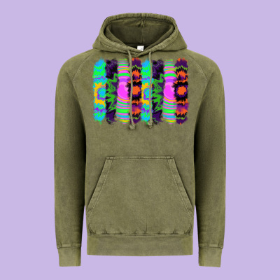 Vintage Hoodie tie dye brushstrokes