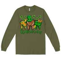 Army Green Dentist st. patricks day Long Sleeve Tee - Neo Western