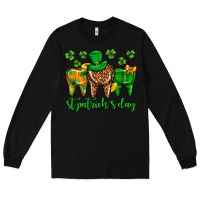 Black Dentist st. patricks day Long Sleeve Tee - Neo Western