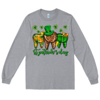 Heather Grey Dentist st. patricks day Long Sleeve Tee - Neo Western