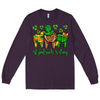Plum Dentist st. patricks day Long Sleeve Tee - Neo Western