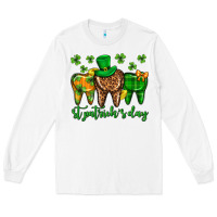 White Dentist st. patricks day Long Sleeve Tee - Neo Western