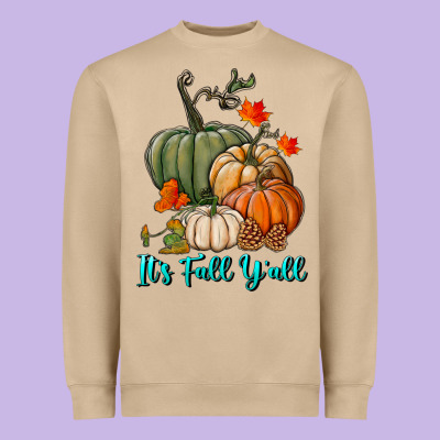 Heavyweight Sweatshirt Happy Fall Y'all Pumpkins
