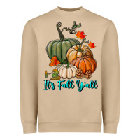 Mushroom Happy Fall Y'all Pumpkins Heavyweight Sweatshirt - RanaPortraitStore