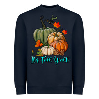 Navy Happy Fall Y'all Pumpkins Heavyweight Sweatshirt - RanaPortraitStore